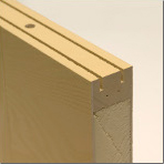 Entry door weather stripping grooves