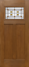 3 Panel 1/4 Light Entry Door